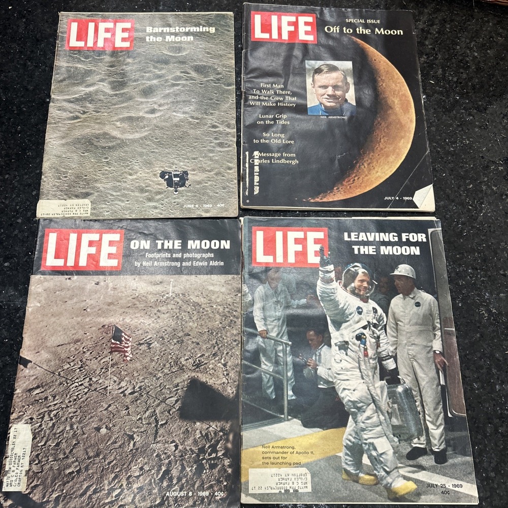 Vintage Life Magazines Moon Landing Coverage  1969 June, July & August History 4